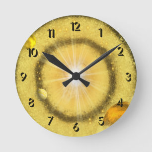 Gouden Heelal Ronde Klok