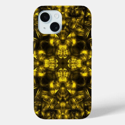 Gouden Heilige Energie Fractale Kunst Case-Mate iPhone Case (Achterkant)