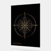 Gouden Heilige Geometrie Acryl Trouwbord Bord (Hoek)