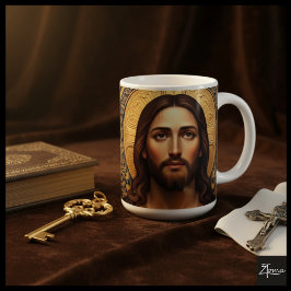 Gouden Heilige Icoon - Jezus Koffiemok