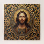 Gouden Heilige Icoon - Jezus Legpuzzel (Verticaal)