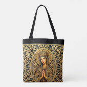 Gouden Heilige Icoon - Jezus Tote Bag (Achterkant)