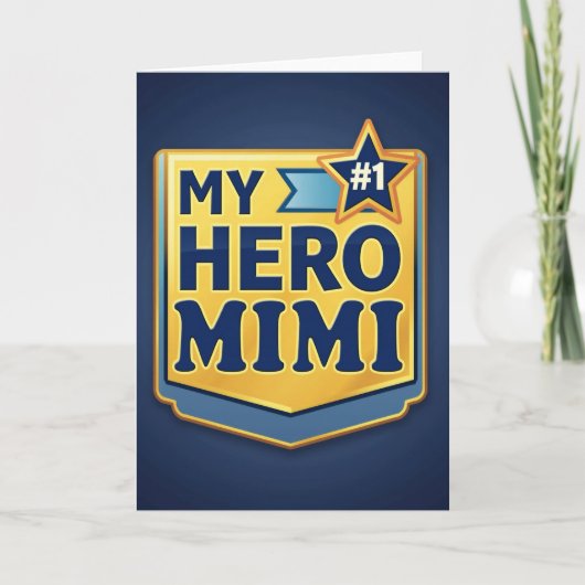 Gouden Held Mimi Embleemkaart Kaart (Voorkant)