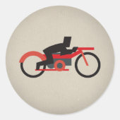 Gouden Helden: Letherhead! Ronde Sticker (Voorkant)