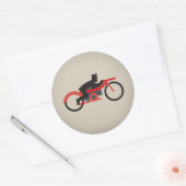 Gouden Helden: Letherhead! Ronde Sticker (Envelop)