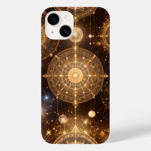  gouden hemelpatroon iPhone-hoes Case-Mate iPhone Case (Achterkant)