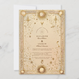 Gouden Hemelse Barokbruiloft Kaart