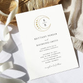 Gouden hemelse bruiloft uitnodiging