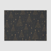 Gouden Hemelse Kerstboom Tissuepapier (Voorkant)