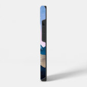 Gouden Hemelse Pieken Waterverf iPhone Hoesje (Linkerkant)