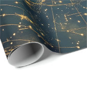 Gouden Hemelse Sterrenkaart (4) Cadeaupapier (Rol Hoek)