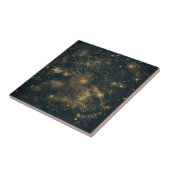 Gouden Hemelse Sterrenkaart (5) Tegeltje (Zijkant)