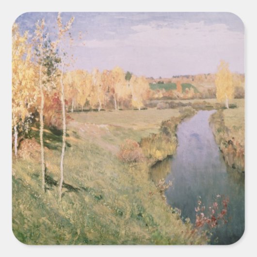 Gouden herfst, 1895 vierkante sticker (Voorkant)