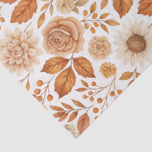 Gouden Herfst Bladeren Decoupage Tissue Papier (Detail)