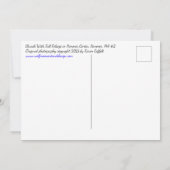 Gouden Herfst Bladerwerk / Kerk & Begraafplaats 2  Kaart (Achterkant)