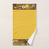 Gouden herfst bloem badhanddoekenset bad handdoek (Handdoek)