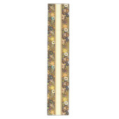 Gouden herfst bloem medium tafelloper (Voorkant)