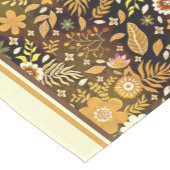 Gouden herfst bloem tafelloper medium (Hoek)