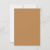 Gouden Herfst Bloemige Save The Date Kaart (Achterkant)