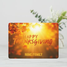 Gouden Herfst Bokeh – Gelukkig Thanksgiving