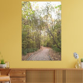 Gouden Herfst Bospad Canvas Afdruk (Insitu (Woonkamer))