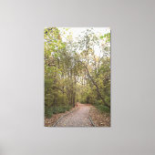 Gouden Herfst Bospad Canvas Afdruk (Voorkant)