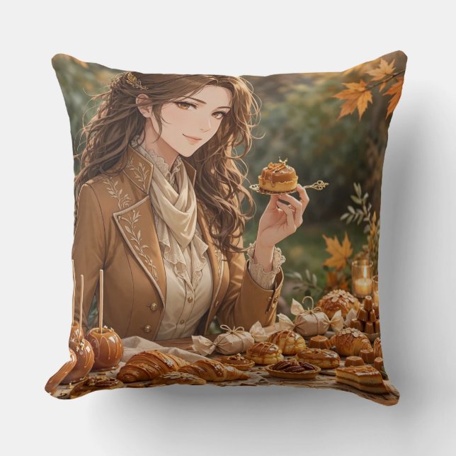 Gouden Herfst Dessertafel Kussen (Voorkant)