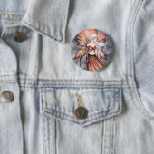 Gouden Herfst Elf Ronde Button 5,7 Cm (In situ)