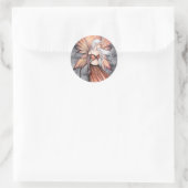 Gouden Herfst Elf Ronde Sticker (Tas)