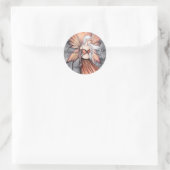 Gouden Herfst Elf Ronde Sticker (Tas)