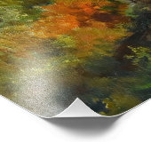 Gouden herfst in de bergen foto afdruk (Hoek)