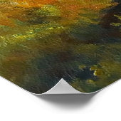 Gouden herfst in de bergen poster (Hoek)