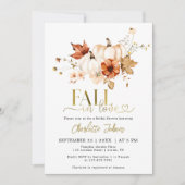 Gouden Herfst In Love Rust Cream Pompoen Vrijgezel Kaart (Voorkant)