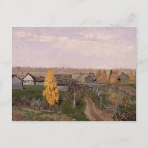 gouden herfst   Issac Levitan Briefkaart