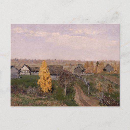 gouden herfst | Issac Levitan Briefkaart (Voorkant)
