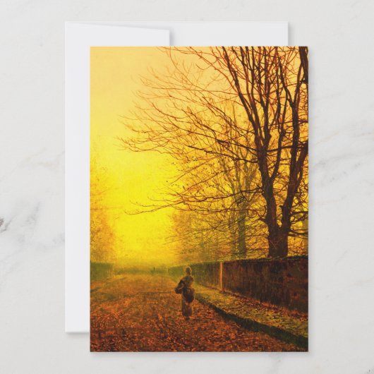 Gouden Herfst John Atkinson Grimshaw Save The Date (Voorkant)