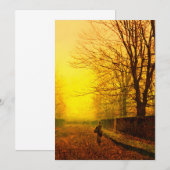 Gouden Herfst John Atkinson Grimshaw Save The Date (Voorkant / Achterkant)