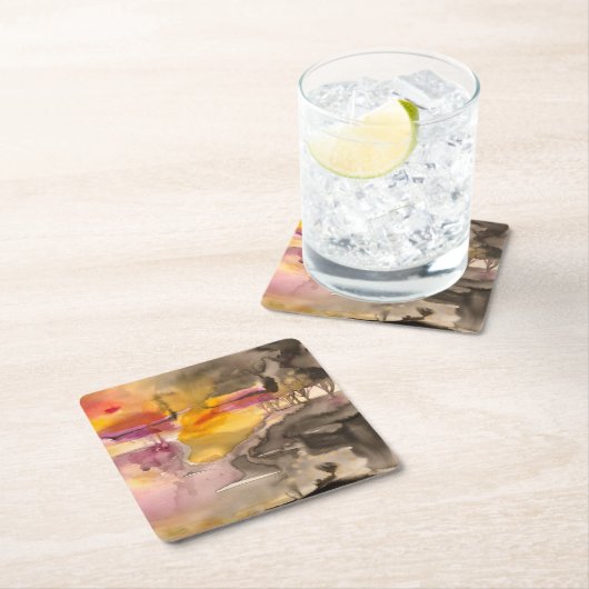 gouden herfst kartonnen onderzetters (Insitu)