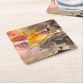 gouden herfst kartonnen onderzetters (Schuin)