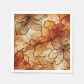 Gouden herfst laat alcoholinkt ontkoppelingspapier servet (Voorkant)