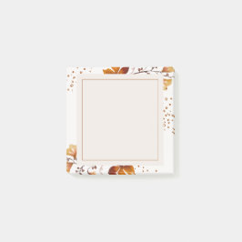 Gouden herfst met lijst post-it® notes