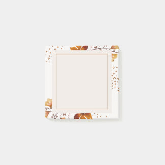 Gouden herfst met lijst post-it® notes