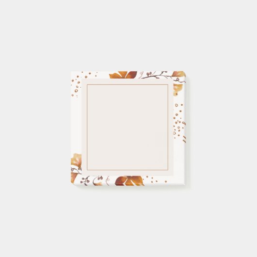 Gouden herfst met lijst post-it® notes (Voorkant)