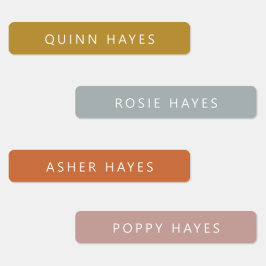 Gouden Herfst Naamlabels Labels