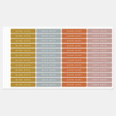 Gouden Herfst Naamlabels Labels (Vel)