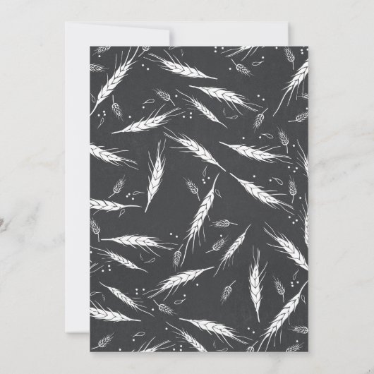 Gouden Herfst Nieuwe Geboorte Aankondiging Baby Fo (Achterkant)