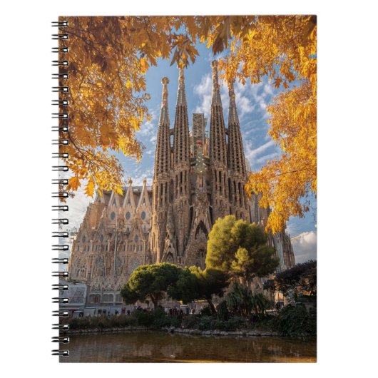Gouden Herfst Sagrada View Notitieboek (Voorkant)