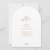 Gouden Herfst Splash Wedding Arch ID655 Kaart (Voorkant)