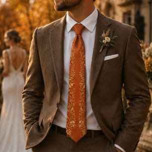 Gouden Herfst Winged Elegantie Stropdas
