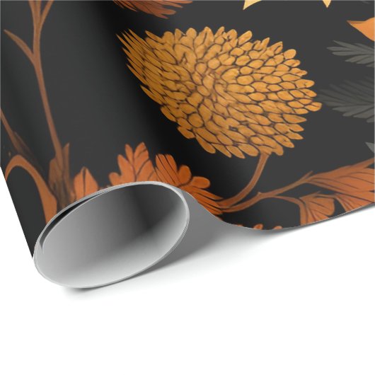 gouden herfstbladeren cadeaupapier (Rol Hoek)